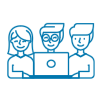 Icon of Teacher and Students
