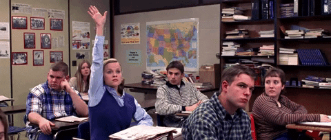 Gif of Reese Witherspoon as Tracy Flick in the movie Election
